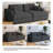 Bentura Modular Corduroy Sleeper Sofa-1100136910