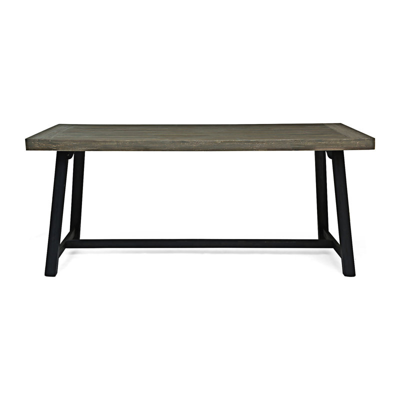 Table de salle à manger d'extérieur en bois
