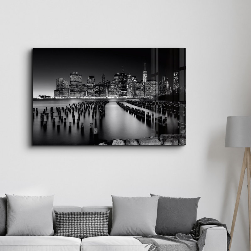 Élégante peinture murale en verre trempé de 13,8 po x 21,7 po | 100% verre trempé, épaisseur: 0,16 pouce | Imprimé UV pour des couleurs éclatantes | Parfait pour la décoration intérieure, le salon et les espaces de bureau