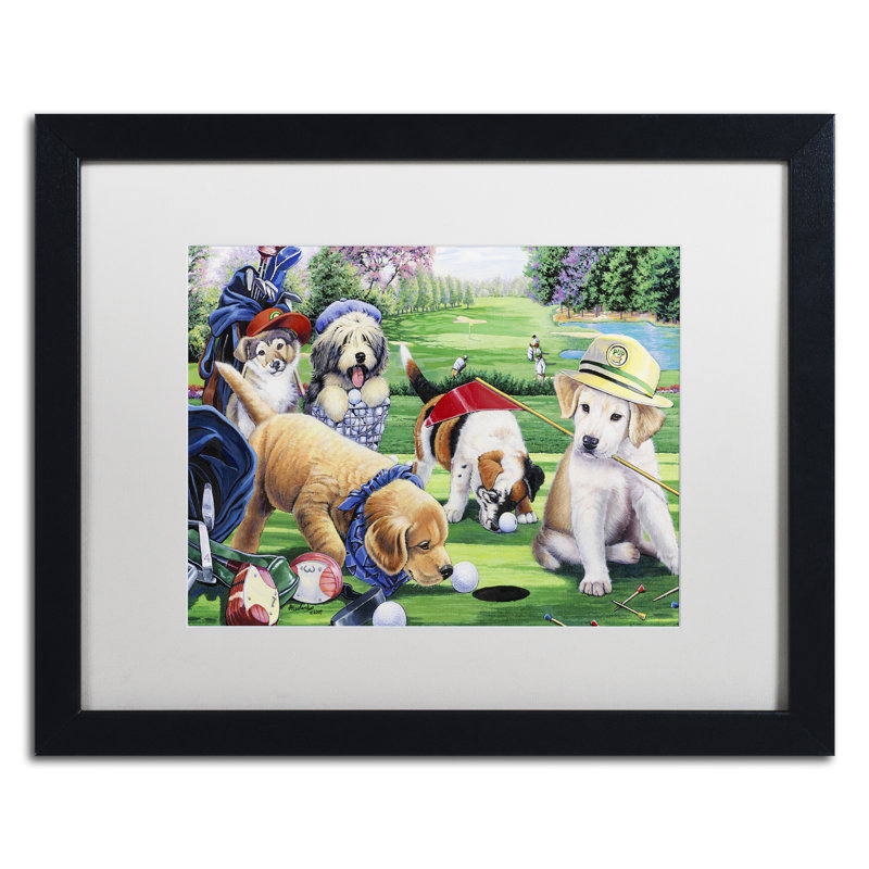 « golfing décoratif », impression encadrée sur toile, H 16 po x l 20 po x P 0,5 po