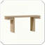 Console très large en placage de bois véritable de 66 pouces, design minimaliste pour le vestibule et le salon, finition chêne vieilli-462514736