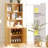 71" H X 70.9" W Bookcase Cabinet With Open Shelves, Modern Bookshelf With 3 Large Drawers (B+2C)