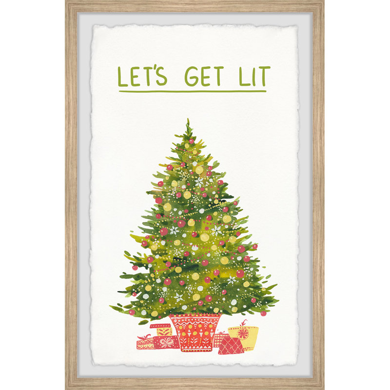 Light Up The Tree - Single Picture Frame Print, 45cm H x 38cm W x 3.81cm D