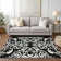 Chayden Flatweave Washable Damask Indoor / Outdoor Rug