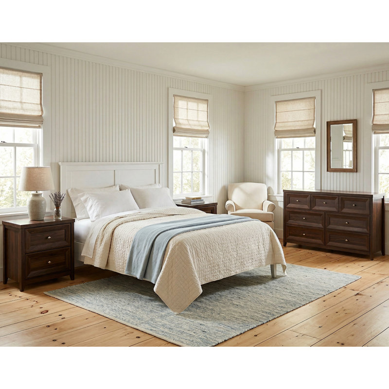 3 Piece Bedroom Set, Mahogany Brown