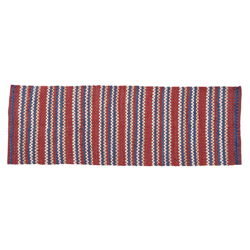 Jaykob Cotton Striped Indoor Rug, Runner 2' x 6'