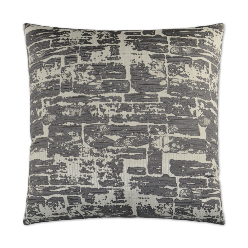 Stonewall Pillow Cover & Insert, Coal, Square 24"