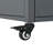 Foldable Outdoor Prep Station BBQ Cart With Dual Stainless Steel Tabletops, Integrated Trash Rack, Open Drawer, Double-Door Cabinet, And Lockable Wheels For Versatile Patio Use.-1679754492