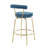 Kayson 25.5" Gold Swivel Upholstered Counter Stools-1129021416