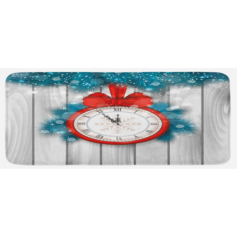 Tapis de cuisine clock
