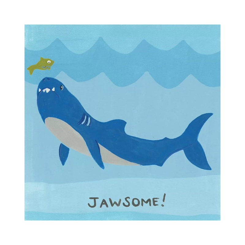 Jawesome I by June Erica Vess - Wrapped Canvas Print, 30.48 cm H x 30.48 cm W
