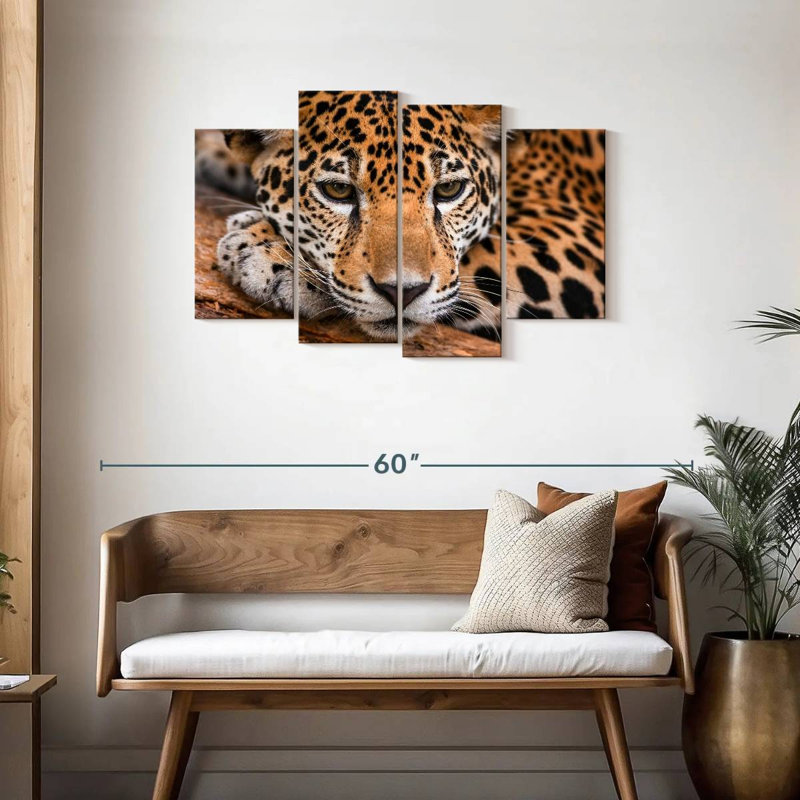 Brampt Jaguar In Belize, 27" H x 43" W