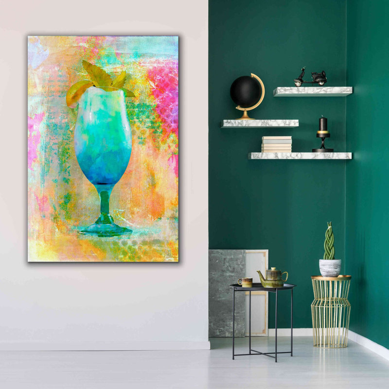 «Cocktail Night» par Andrea Haase, estampe numérique sur toile, H 60 po x l 40 po x P 1,5 po