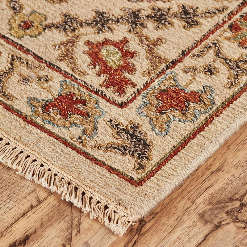Kondo Wool Abstract Indoor Rug, Rectangle 3'6" x 5'6"