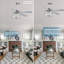 Ventilateur de plafond en cristal Kamori de 52 po avec pales en bois et 3 lumières, abat-jour en cristal, moteur à courant continu silencieux avec télécommande