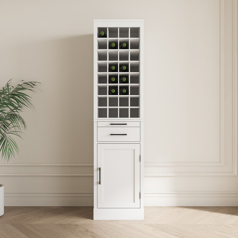 Cheo 17.8'' Bar Cabinet, White