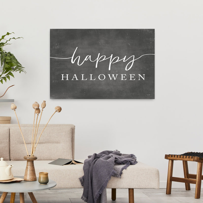 Joyeux Halloween, art contemporain abstrait, H 36 po x l 24 po