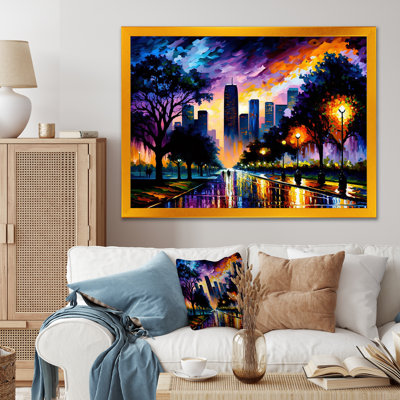 «Colorful Houston», reproduction d'art sur toile