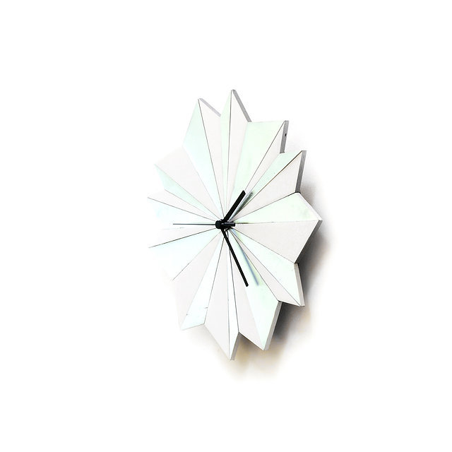 Wanduhr Origami