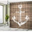 Ensemble de rideau de douche + crochets-44247920