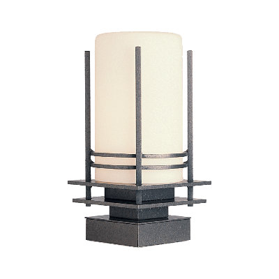 Banded Outdoor 1-Light 12.8" H Pier Mount Light
