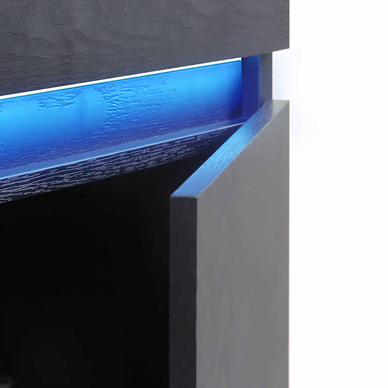 Base de meuble-lavabo simple 30 po fixée au mur seulement, Noir