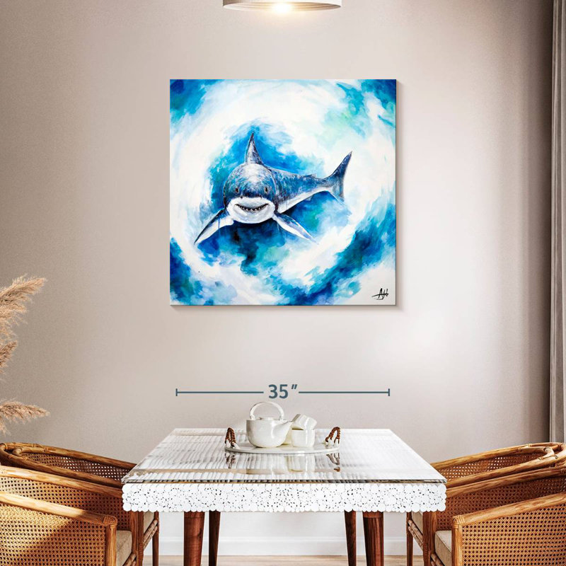 Crowle Signal Shark, 36" H x 36" W