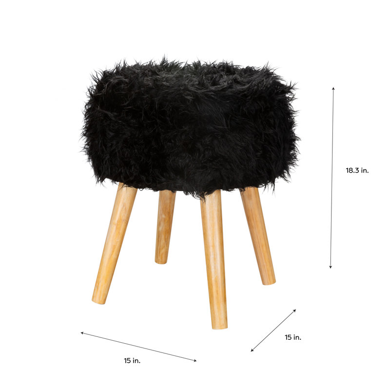 Repose-pieds avec rangement Neu Home, Noir