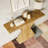 41.5" Narrow Farmhouse Console Table with Geometric Base