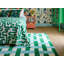 Hand Tufted Wool Geometric Area Rug in Emerald/Aquamarine-1774272458