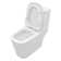 Logmey 1.28 Gallons GPF Elongated Chair Height Floor Mounted One Piece Toilets (Seat Included)