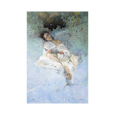 Reading 1 Piece Wrapped Canvas Painting