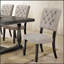 Ensemble de 2 chaises d'appoint rembourrées en tissu confortable avec une fabrication durable et un design élégant pour la salle à manger et le salon