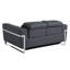 Causeuse en cuir italien avec fauteuil inclinable Global United-1209054917