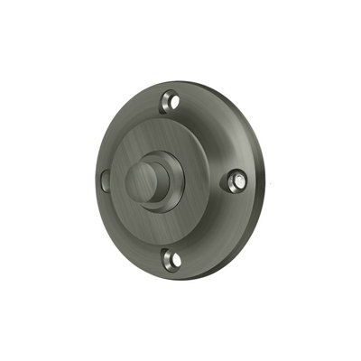 Deltana BBR213U15A Bell Button; Round Contemporary; Antique Nickel Finish