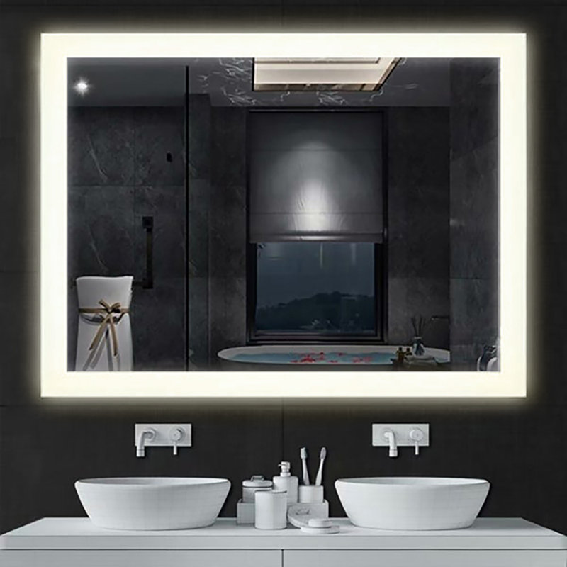 Abbie Flat Wall Mirror, 48" x 36"
