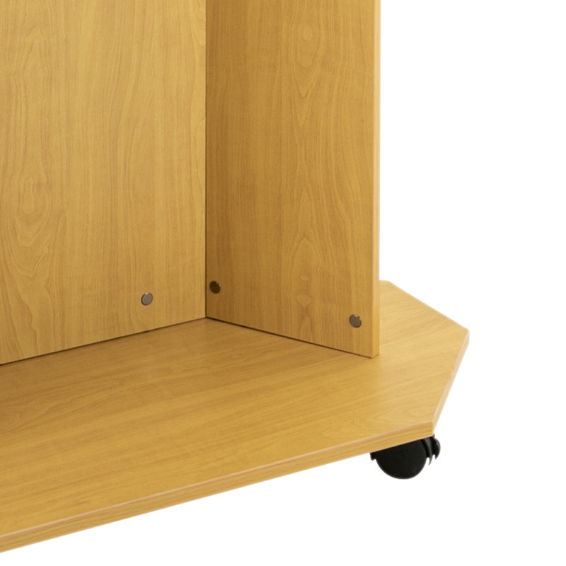 Podium en bois 46 po avec roues, Chêne
