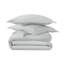 Housse de couette 100% coton Whisper Organic pour très grand lit - housse de couette légère et rafraîchissante naturellement douce avec taies décoratives - tissage en satinette à densité de tissage 300 fils certifié Premium Gots (simple, étain)-117402477-117402478