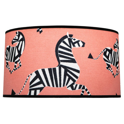 Abbey Rose - Shade Only - Fanfare - Rose with Lola Black Trim