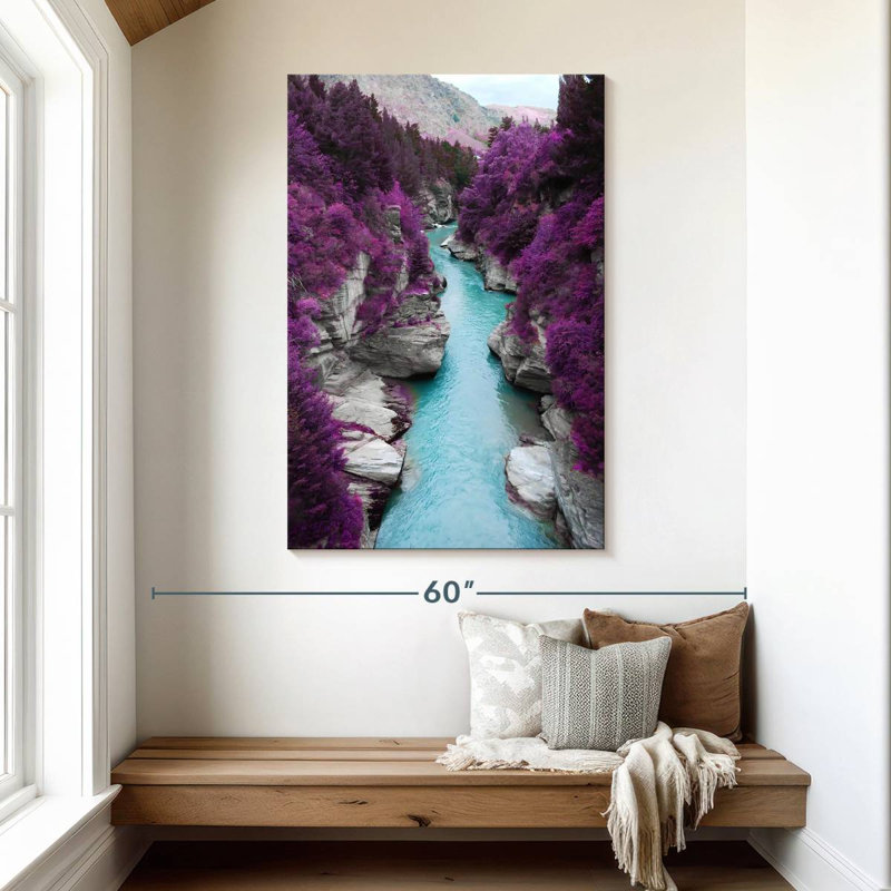 Alvord Purple Forest River, 48" H x 32" W