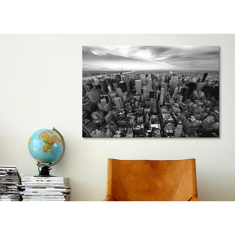 « new york city uptown » par nina papiorek, reproduction de photo sur toile tendue, H 12 po x l 18 po x P 0,75 po