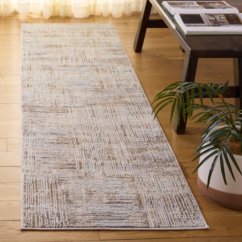 Finley Modern 336 Performance Abstract Rug, Runner 2'2" x 8'