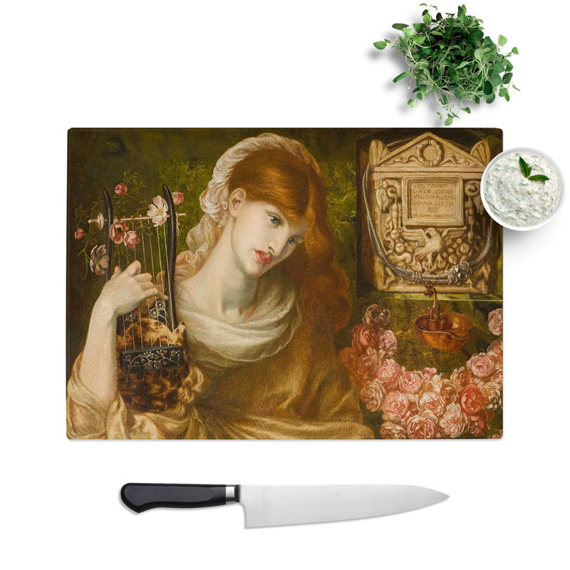 The Roman Window by Dante Gabriel Rossetti Chopping Board, 0.4cm H x 28.5cm W x 39cm L