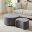 Table basse ronde avec 2 tables gigognes de salon emboîtables et 2 tables basses pour salon-1982583997
