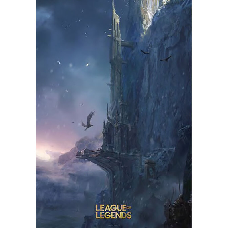 «ACHETER DES ARTS POUR MOINS» sous licence officielle affiche d'art l 24 x 36 po de la ligue des légendes Howling Abyss