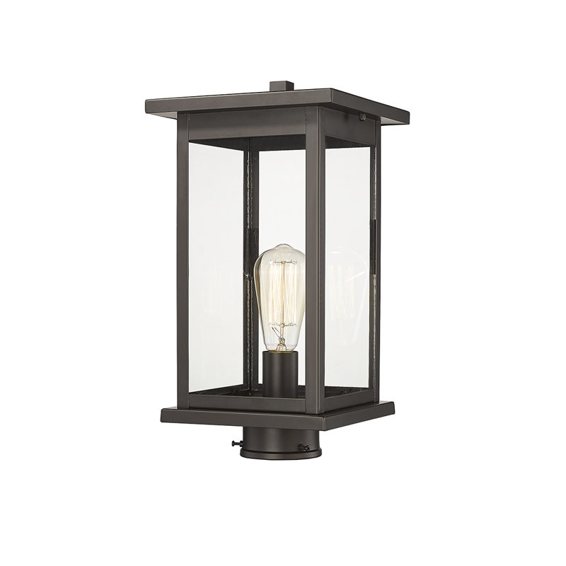 Arocho Transparent Lantern Head, Powder Coated Bronze