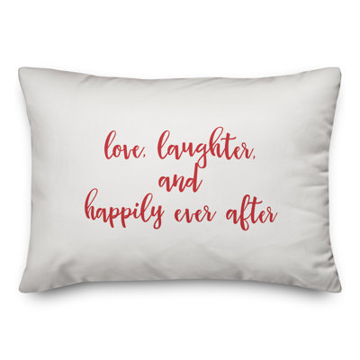  Coussin Love Laughter And Happily Ever After