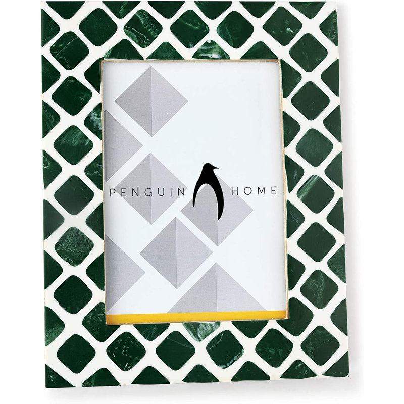 Bevelled Picture Frame, 26.5cm H x 21.8cm W x 26.8cm  D, Green