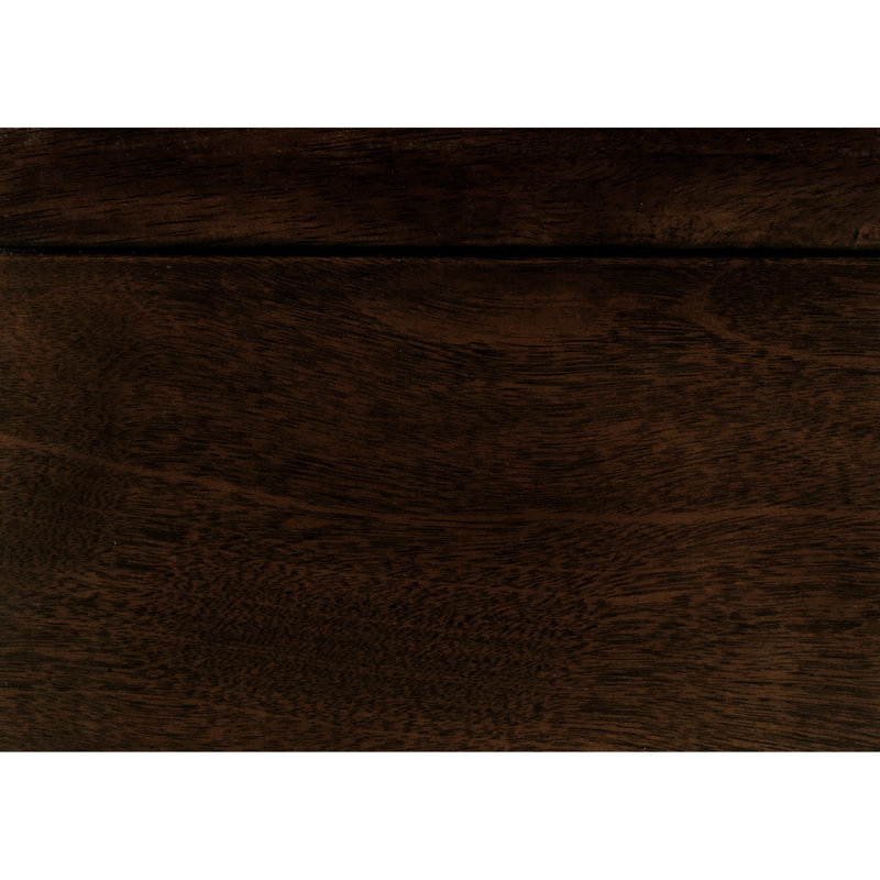 Cadre de lit double classique avec aspect bois de cerisier foncé et finition lisse traditionnelle
