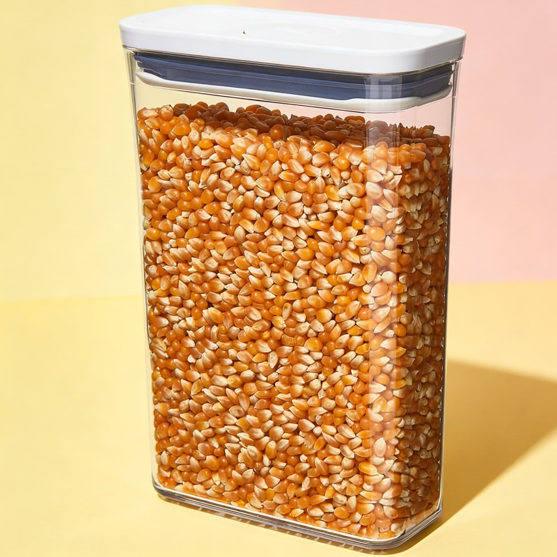 Contenant alimentaire hermétique à fermeture rapide, sans BPA, compatible avec les aliments secs, les collations, les céréales, la farine, le sucre, les pâtes et le café